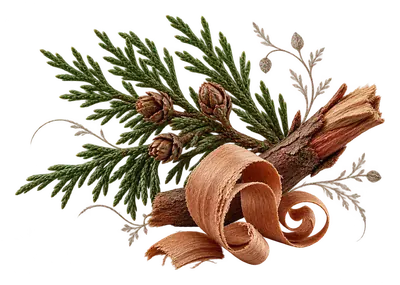 Cedar shavings